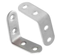 Braccia Angolare A L Ad Angolo In Acciaio Inossidabile 90 Gradi, Staffa Destra Per Mobili, Scaffali, Mobile, Cornice Letto E Lavorazione Del Legno 20 pezzi argento