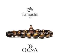 BRACCIALE 1 GIRO PIETRE NATURALI OCCHIO DI TIGRE MARRONE TAMASHII BHS900-214