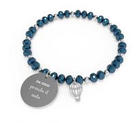 Bracciale 10 Buoni Propositi Donna Crystal in Acciaio B-5256/BL