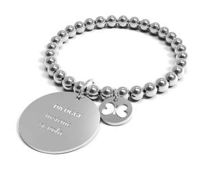 Bracciale 10 Buoni Propositi Donna in Acciaio DA OGGI INSIEME SI VOLA