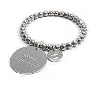 Bracciale 10 Buoni Propositi Donna in Acciaio DORMO DI PIU'