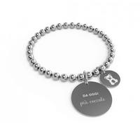 Bracciale 10 Buoni Propositi Donna in Acciaio PIU' COCCOLE