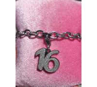 Bracciale 16 Anni Donna Sagapo Acciaio Charm Cuore Regalo Compleanno SHAC2 SHA76