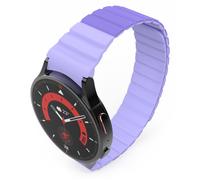 System-S Cinturino 20mm in silicone magnetico per Samsung Galaxy Watch 5 4 viola, Lilla, Eine Grösse