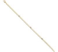 Bracciale 3,6Mm Con Topazio Blu Chiaro Blu 333 Oro Giallo Bracciale In Oro 19Cm