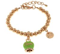 Bracciale 3571921 AmoCapri In Metallo Con Campanella Portafortuna Verde Lime