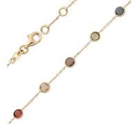 Bracciale 585 Oro con Ametista Granato Topazio Blu Quarzo Citrino Peridoto Fumé