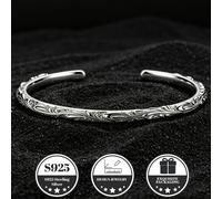 Bracciale a bracciale con design elegante vintage a , in S925, regolabile, come regalo di festa per coppie e , per gli spostamenti quotidiani, le vacanze o come feste Valentino