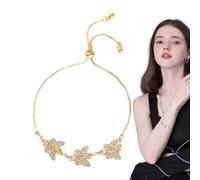 Bracciale a catena a farfalla, bracciale a farfalla per donna Gioielli di | Lega Donne Ragazze, Speranza Coraggio per Incontri, Spiaggia, Matrimonio, Riunion