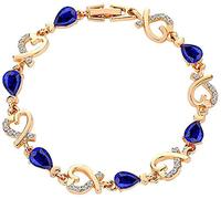 Bracciale a Cuore Barocco da Donna con Fiori Cavi tridimensionali Braccialetti a Cuore Vintage da Donna - Rosso