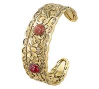 Bracciale a due toni foglia per le donne in lega regolabile (BR23Y0801-9)