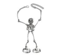 Bracciale a forma di scheletro, struttura in lega per Halloween | Gotico adatto per gli amanti della moda, regalo per gli appassionati di Halloween, abiti casual e uso quotidiano