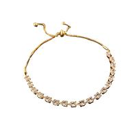 Bracciale a gomito, a forma di goccia d'acqua, con strass, regalo perfetto per amici, sorelle e ragazze. Lasciate che il braccialetto di cristallo dorato del vostro bellissimo braccialetto di attività
