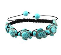 Bracciale a Mano Turchese Bohemien Turtle Knit Bracciale per Donna Bambina novità Nice And Clever