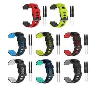 Bracciale Acciaio Fibbia Cinturino IN Silicone per Garmin-Forerunner 735xt/220