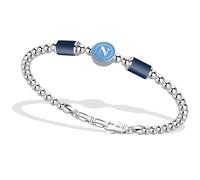 Bracciale Uomo SSC NAPOLI B-NB004UAS Acciaio Inossidabile Logo Celeste OFFICIAL