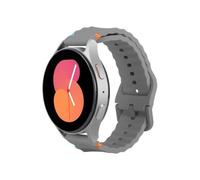 Bracciale - JUSTIN - per Samsung Galaxy Watch - 20 mm - silicone morbido - grigio