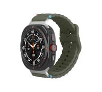 Bracciale per orologio - JUSTIN - ActiveFlex - Silicone morbido - Compatibile con Samsung Galaxy Watch Ultra (2025) - Khaki