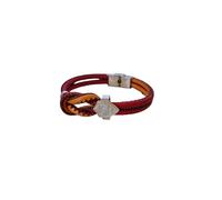 Bracciale adulto in cuoio compatibile con Roma