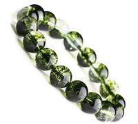 Bracciale al quarzo bracciale di quarzo bracciale di quarzo gemma naturale bracciale di ricchezza amuleta bracciale per le donne uomini uomini verde reiki cristallo talisman per denaro buona fortuna,