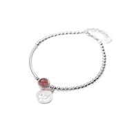 Bracciale alla caviglia delicata - braccialetto moneta Real 925 Sterling Silver Box Chain perline Bracciale Regalo per le donne Gioielli da sposa