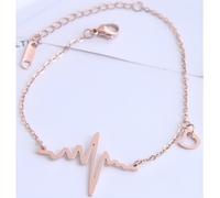 Bracciale alla caviglia EKG - Oro Rosa