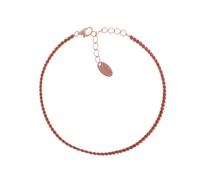 Bracciale Amen Tennis Mania in Argento 925 Rosè con Zirconi Arancioni