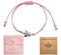 Bracciale angelo custode donna in argento,braccialetto angelo custode,braccialetto portafortuna angelo custode con biglietto e sacchetto velluto,sottile corda regolabile in delicata filigrana