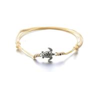 Bracciale aninu con tartaruga e GPS Live Tracking + App - Cavigliera tartaruga per donne, bracciali per partner per donne, ragazze e bambini, bracciali dell'amicizia per surfisti, gioielli bohémien