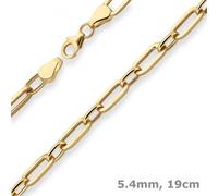 Bracciale Anker Chain Paper-Clip Gioiello In Oro Giallo 750 19cm