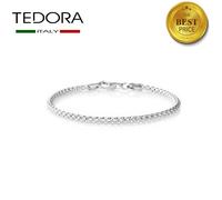 BRACCIALE ARGENTO 925 DONNA TEDORA COMPONIBILE COMPATIBILE TROLLBEADS BROSWAY