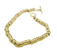 Bracciale Argento 925 Giallo Tipo Dodo pepite granelli gioielli Uomo Donna