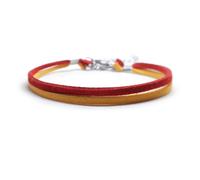 Bracciale AS Roma Lecce Benevento calcio Giallo e Rosso Acciaio inox Uomo Donna