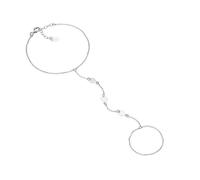 Amen Bracciale Donna Baciamano Cuore Silver BAMAB7