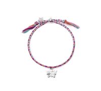 Bracciale Bambina MABINA 533622 Cordino Colorato Ciondolo Argento 925 Farfalla