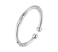 Bracciale Bambina Silber Armreif Armbänder Für Frauen Manschette Armband Einstellbare Schmuck Einfache Offene Armreifen Manschette Schmuck Für Frauen Mom Tag Valentinstag Bracciale Rigido Donna