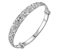 Bracciale Bambina Silber Armreif Armbänder Für Frauen Manschette Armband Einstellbare Schmuck Einfache Offene Armreifen Manschette Schmuck Für Frauen Mom Tag Valentinstag Bracciale Rigido Donna