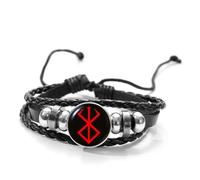 Bracciale Berserk Marchio del Sacrificio, guerriero folle nella mitologia norrena, gioiello da uomo con design vichingo Guts