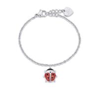 Bracciale Bimba Luca Barra In Acciaio Con Coccinella JB103