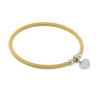 Bracciale Boccadamo MYA Donna Acciaio Gold Elastico Ciondolo Cuore _PF/BR89