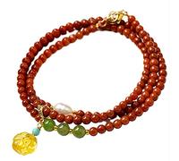 Bracciale, Bracciale della ricchezza, autentico ciondolo in ambra, amuleto di cristallo Reiki, fortunato, braccialetto anti-spiriti, regalo ispiratore, fiori(Flowers)