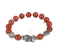 Bracciale, Bracciale della ricchezza Pixiu del sud, autentico amuleto di cristallo for meditazione Reiki, fortunato braccialetto for allontanare gli spiriti maligni, regali(Red)