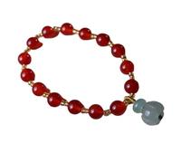 Bracciale, Bracciale elastico con perline da 8 mm, talismano spirituale for ricchezza, denaro, buona fortuna e prosperità