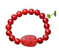 Bracciale, Bracciale zodiacale Pietra preziosa naturale Perline ricchezza regolabile Talismano Gioielli prosperità Regali, 12 mm(Monkey-10mm)