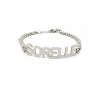 Bracciale Braccialetto Famiglia in Acciaio Mamma + Papà + Figli 12-combinazioni