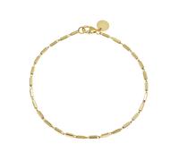 Bracciale braccialetto in argento sterling 925/- placcato oro lungo 19 cm bas...