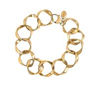 Breil, Collezione B Whisper, Bracciale Donna, in Acciaio IP Gold Specchiato, con Elementi Morbidi e Fluidi, Chiusura a Moschettone, Facile da Indossare, Taglia Unica, Gold