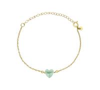 Breil, Collezione Candy, Bracciale Donna in Acciaio con Elemento Centrale a Forma di Cuore, Chiusura Regolabile a Moschettone, Bracciale con Cuore da 21 Cm