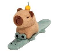 Bracciale Capybara Clap - peluche animale, braccialetto di peluche gattino | simpatici braccialetti schiaffo di animali, braccialetto di schiaffo animale capybara, trucchi capybara per zaini, sedie