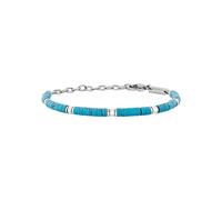 BRACCIALE CARVIN ACCIAIO E PIETRE TURCHESE UOMO BREIL